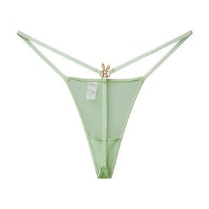 BUNNY silky G-string sexy thong in matcha green